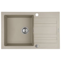 Chiuveta Bucatarie Pyramis NAXOS 79x50 1B 1D Beige