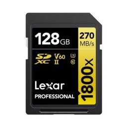 Card Lexar SDXC 128GB Professional 1800x UHS-II U3 2 pack