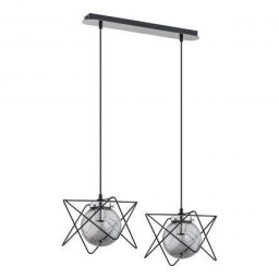 Corp Iluminat Suspendat ADVITI E14 Maxim 2x 40W Metal/Sticla Crom