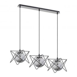 Corp Iluminat Suspendat ADVITI E14 Maxim 3x 40W Metal/Sticla Crom