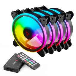 Ventilator Carcasa Savio x4 FAN-01 120mm ARGB Remote Control Negru