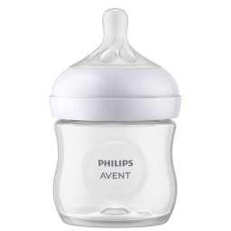 Biberon Philips-Avent Natural Response 125ml Debit 2 Tetina Fara Scurgeri +0luni Fara BPA Transparent