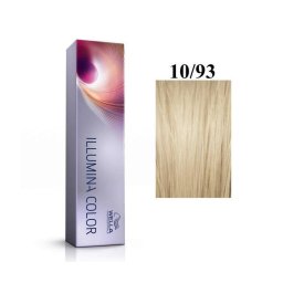 Vopsea Permanenta Wella Professionals Illumina Color 10/93 Blond Luminos Deschis Perlat Auriu 60ml