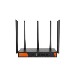 Router Wireless Tenda W30E 802.11ax AX3000 Dual Band Porturi Gigabit 1 xWAN 3x LAN Antene 4 Externe Negru