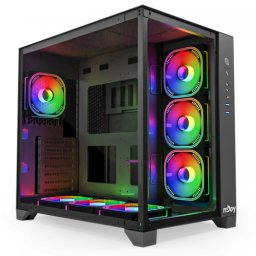 Carcasa nJoy PC AURA MiddleTower ATX mATX Negru