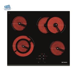 Plita Electrica Pyramis PHC61631BFB Black Glass Incastrabila 8.95kW Negru