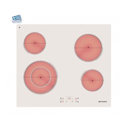 Plita Electrica Pyramis PHC61530FMW White Glass Vitroceramica Touch Control Incastrabila Alb