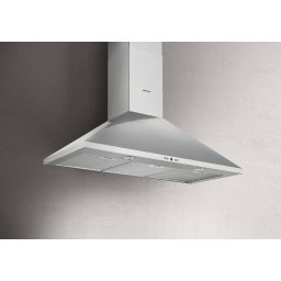 Hota Decorativa Pyramis Square Plus Chimney 90 Inox 175W Clasa B 600 mÂ³/h Electronic 68db Gri