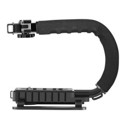 Accesoriu Camera Video Actiune PULUZ PU3005 compatibil cu camere video DSLR si altele, cu stabilizator si filet 1/4 inch, Negru