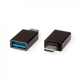 Adaptor ROLINE USB 3.1-C la USB-A T-M Negru
