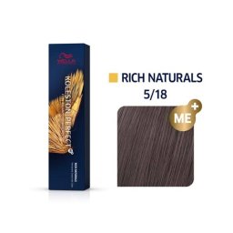 Vopsea Permanenta Wella Professionals Koleston Perfect 5/18 Saten Deschis Cenusiu 60ml
