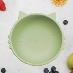 Bol din Silicon APPEKIDS Kitty I Raw Green