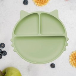 Farfurie APPEKIDS Kitty Raw Green