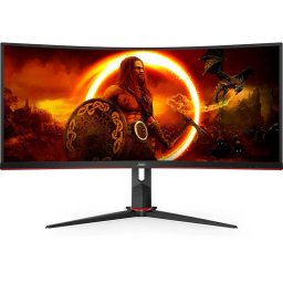 Monitor LED Gaming Curbat AOC G2 CU34G2XP 34 inch UWQHD VA 1ms 180Hz Black