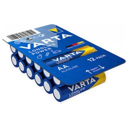 12 BATERII ALCALINE LR06 LONGLIFE POWER Varta VARTA