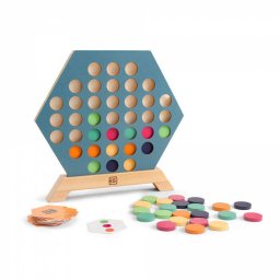 Joc Educativ BS Toys 3 pe un Rand Joc de Strategie din Lemn 6 Ani+
