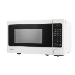 Cuptor Microunde Toshiba MM-EM20PWH 20l 800W Control Digital Timer Afisare Ceas Luminare LED Functie Blocare Copii Alb