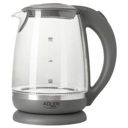 Fierbator de Apa Adler 2l 2200W Transparent/Gri