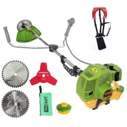 Motocoasa Benzina ProCraft T4200 Pro 4.2 kW 9000rpm 3 Sisteme Taiere Verde/Galben