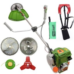 Motocoasa Benzina ProCraft T5600 Putere 7CP Verde