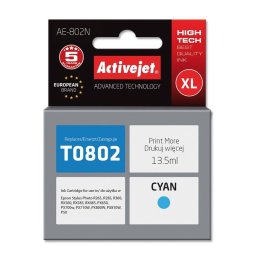 Cartus Inkjet ActiveJet AE-802N Epson T0802 Supreme 13.5ml Cyan