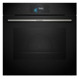Cuptor Incorporabil Bosch HSG7584B1 Electric 71L Multifunctional 23 Functii Perfect Steam Air Fry Autocuratare EcoClean Direct Grill Home Connect Clasa A+ Negru