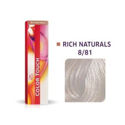 Vopsea Permanenta Wella Professionals Color Touch 8/81 Blond Deschis Albastru Cenusiu 60ml