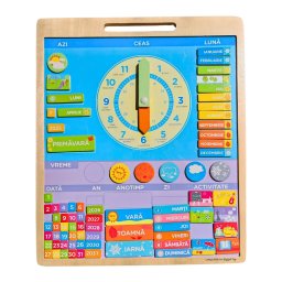 Calendar Magnetic Vremea BigJigs Toys Limba Romana Varsta 3 - 8 Ani Multicolor