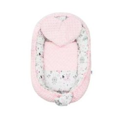 Set Cosulet Bebelus New Baby Luxury 3 Piese Doua Fete Minky Bears Roz