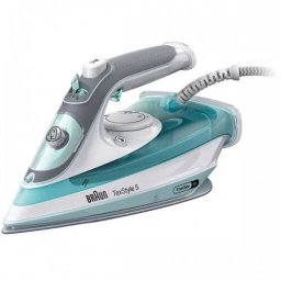 Fier Calcat Braun TexStyle 5 SI5017GR 2700W Abur Variabil 50g/min Jet Abur 190g/min Rezervor 270ml FreeGlide 3D Talpa Super Ceramic Verde