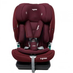 Scaun Auto Copil U-GROW I-Size Goldfix Plus Isofix 76-150CM Boxa Bluetooth Rosu