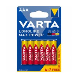 Baterie Alcalina Varta Longlife Max Power 4703 AAA / LR3 Set 6xBuc