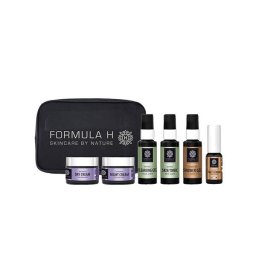 Set Geanta De Voiaj Formula H Gel Curatare 50ml + Lotiune Tonica 50ml + Ser Pentru Ten 10ml + Crema De Zi Collagen 10ml + Crema De Noapte Collagen 10ml + Gel De Dus 50ml