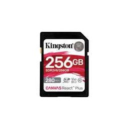 Memorie USB Kingston 256GB SDXC CANVAS REACT PLUS U3/UHS-II 280R/150W V60 FULL HD/4K