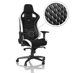 Scaun Gaming NobleChairs EPIC Echtleder Negru