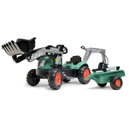 Tractor cu Pedale Falk 2054N cu Excavator si Remorca Varsta 2 - 5 Ani Verde
