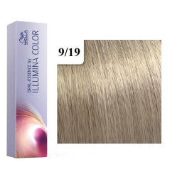 Vopsea De Par Permanenta Wella Professionals Illumina Color 9/19 Blond Luminos Cenusiu Albastru 60ml