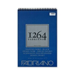 Bloc de Desen Fabriano 1264 Black Drawing A3 200gr 40 File cu Spirala