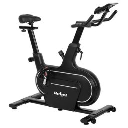 Bicicleta Spinning Rebel ACTIVE Afisaj LCD Suport Telefon/Tableta Greutate Maxima Utilizator 120kg Negru