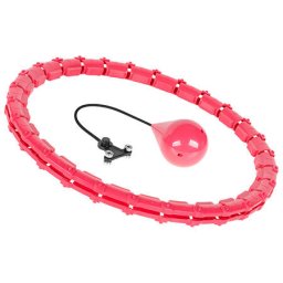 Cerc Fitness Rebel ACTIVE Hula Hoop ABS Diametru Maxim 50cm Rosu