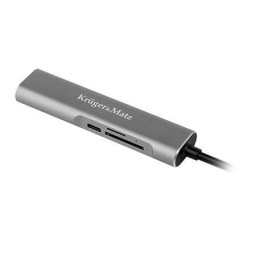 HUB USB Kruger&Matz TIP C HDMI/USB3.0/SD/MICROSD/TIP C