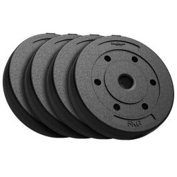 Disc Greutate Rebel ACTIVE Compozit Set 4 x 5kg PVC Negru