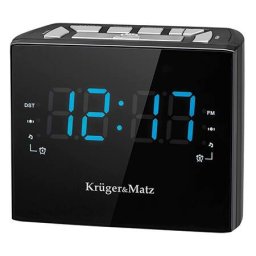 Radio FM Kruger&Matz KM0821 cu Ceas si Alarma Negru