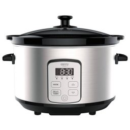 Slow Cooker CAMRY CR 6414 4.7l 270W Afisaj LED Negru/Argintiu