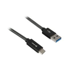 Sharkoon USB 3.1 A-C black / grey 0.5m - Aluminum + Braid
