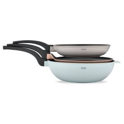 Set 3 Tigai Zass Gourmet ZG-ACS 03 Antiaderente Aluminiu Pastel