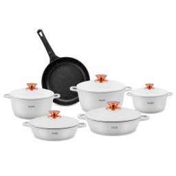 Set Oale Zass Gourmet ZG-ZCS 01 De Inalta Calitate Aluminiu Alb