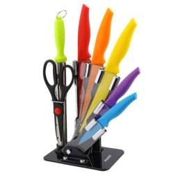 Set Cutite + Ustensile De Bucatarie Zass Gourmet ZG-KS 07 8 Piese Multicolor