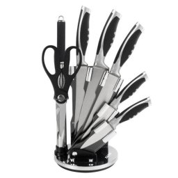 Set Cutite + Ustensile De Bucatarie Zass Gourmet ZG-KS 04 Argintiu/Negru