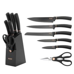 Set Cutite + Ustensile De Bucatarie Zass Gourmet ZG-KS 03 7 Piese Negru